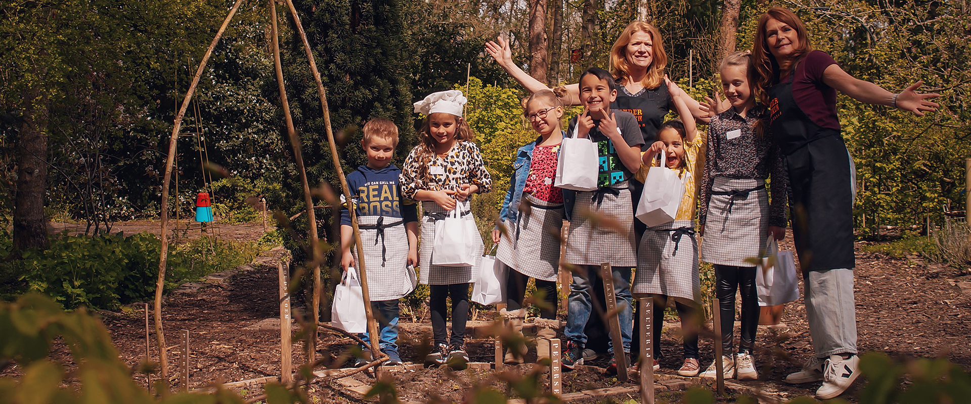 Blije kinderen bij de Kinderkeuken Rotterdam